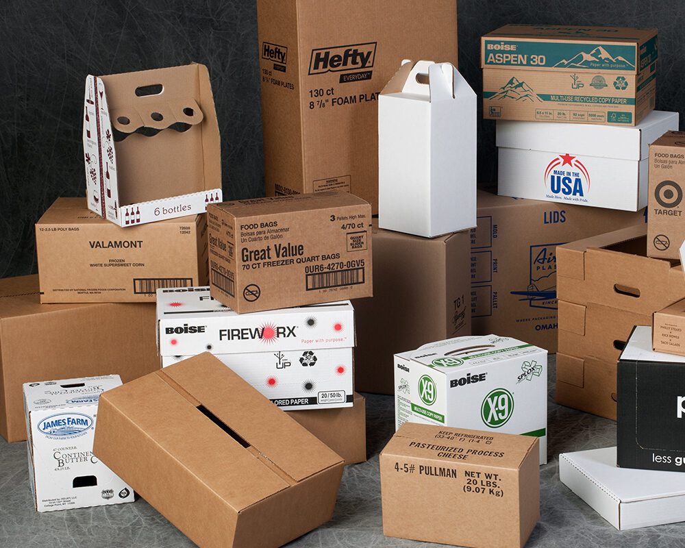 Process used cardboard boxes