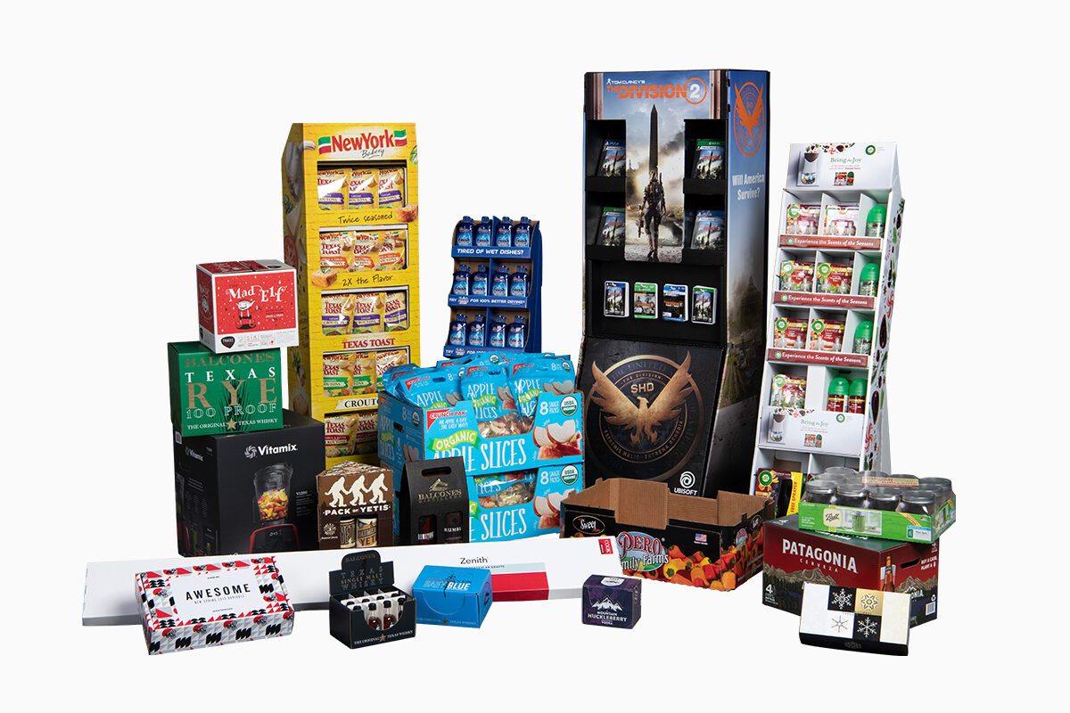 Assortment of High Graphics Packaging