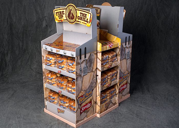 Grill Style Freestanding Display