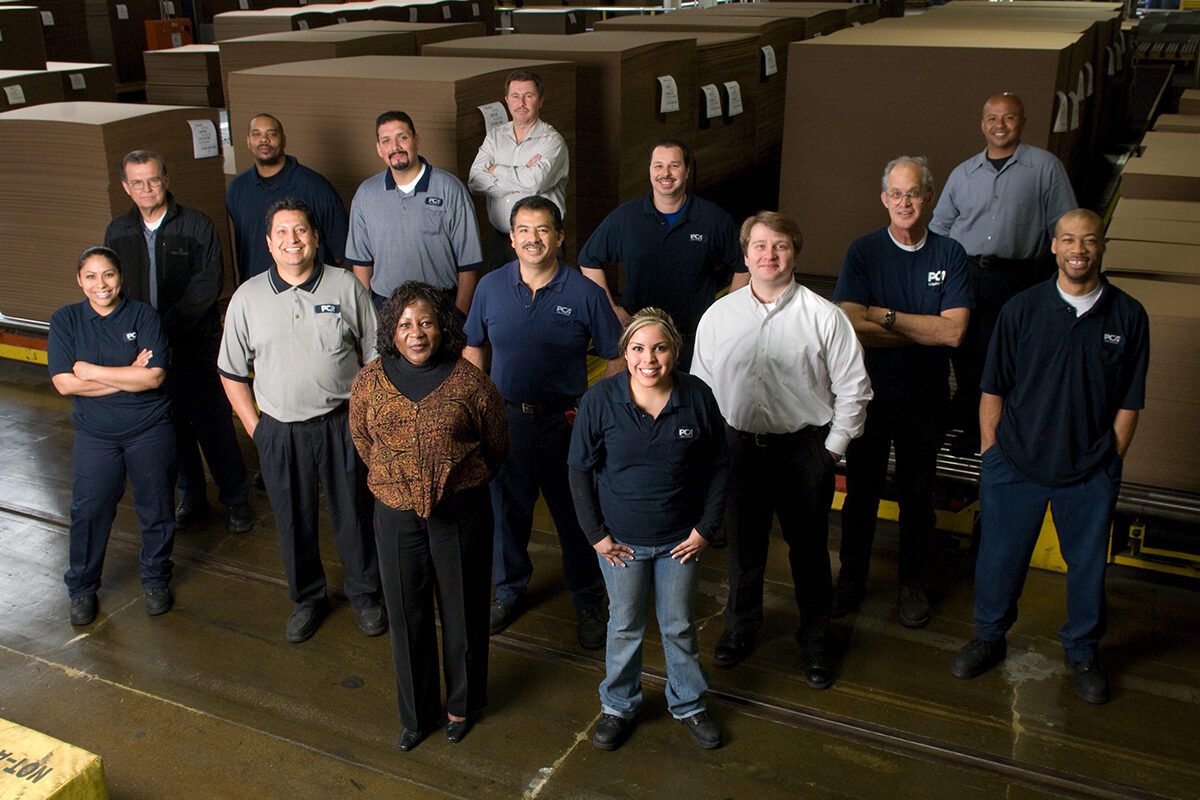 PCA Employees on Plant Floor