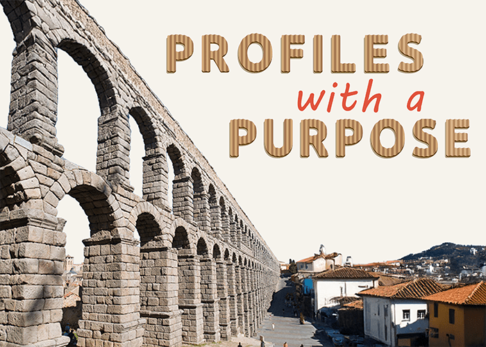 Profiles with a Purpose Landing Page Art