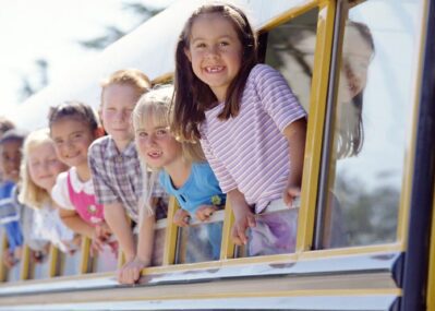 Children in a School Bus